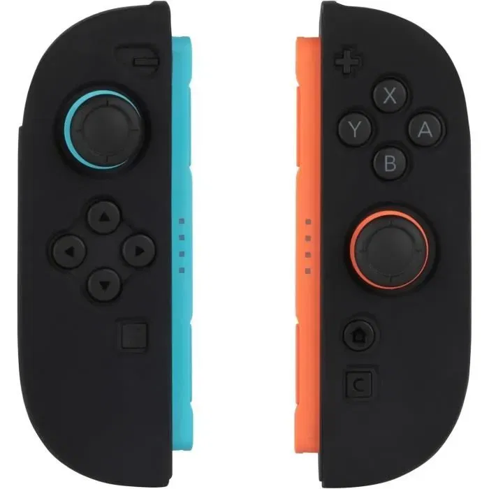 Konix Funda Protectora para Mandos Joy-Con Nintendo Switch 2 Silicona Antigolpes Antiarañazos Antipolvo Negra