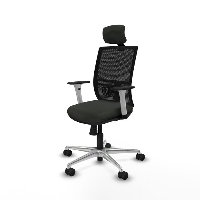 PIQUERAS Y CRESPO Silla de oficina Yunquera con mecanismo Sincro, Negro