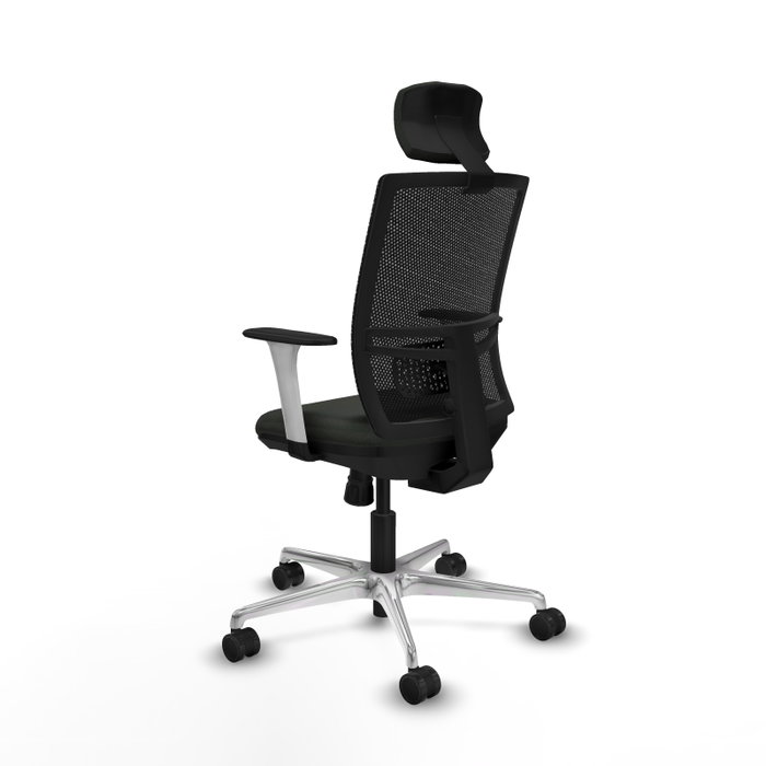 PIQUERAS Y CRESPO Silla de oficina Yunquera con mecanismo Sincro, Negro