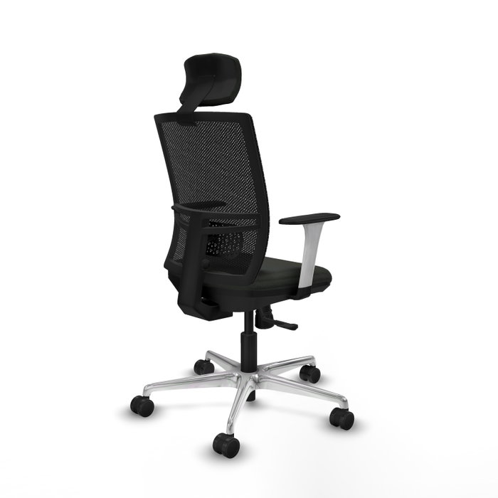 PIQUERAS Y CRESPO Silla de oficina Yunquera con mecanismo Sincro, Negro