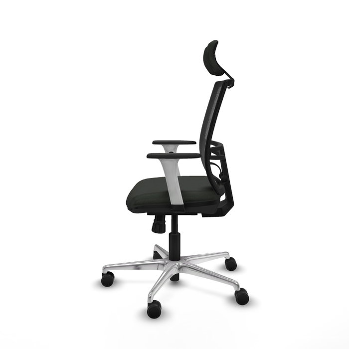 PIQUERAS Y CRESPO Silla de oficina Yunquera con mecanismo Sincro, Negro