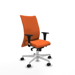 PIQUERAS Y CRESPO Silla Albacete Confidente Naranja con Mecanismo Sincro