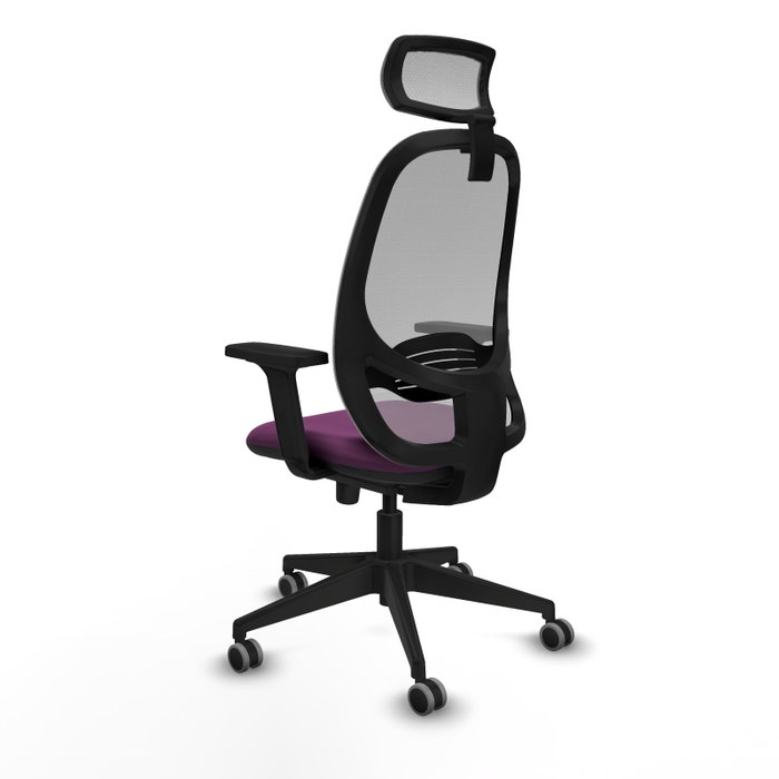 PIQUERAS Y CRESPO Silla de oficina Cilanco con mecanismo Sincro, Morado y Gris