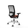 PIQUERAS Y CRESPO Silla de oficina Zulema con mecanismo Sincro/Traslack, Marrón y Blanco