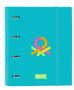 Carpeta de anillas Benetton Summer Azul 27 x 32 x 3.5 cm