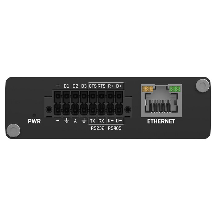 Teltonika TRB246 Gateway IoT Industrial 4G LTE Cat4 1xRJ45 100Mbps Panel Carril DIN Negro