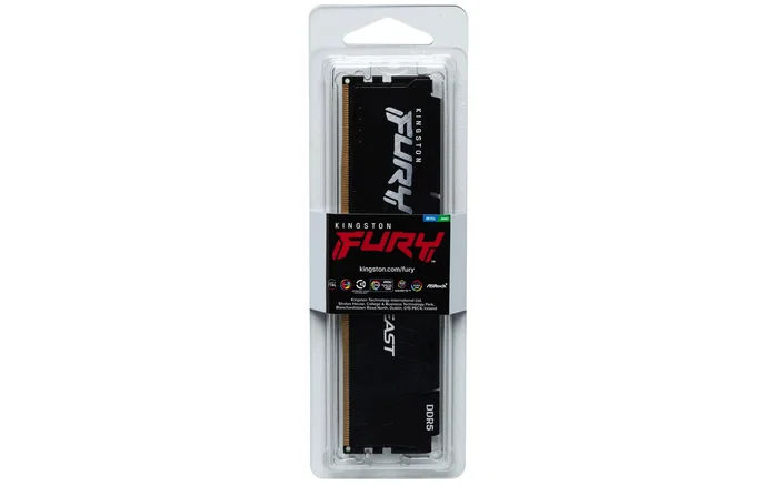 Kingston KF560C36BBE2-16 Memoria RAM 16GB DDR5 6000MT/s CL36 EXPO Fury Beast Black para PC/Servidor