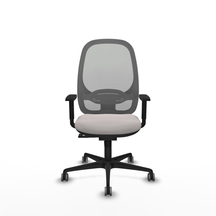 PIQUERAS Y CRESPO Silla de oficina Cilanco con mecanismo Sincro Blanco y Gris