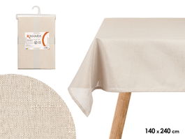 Kinvara Mantel Poliester Crudo 140x240 cm (Set de 12)