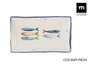La Mediterranea Fuente Rectangular Peixe Elite Brillo 25 x 15 cm (18 Unidades)