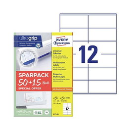 AVERY Zweckform Etiquetas 105,0 x 48,0 mm, blanco