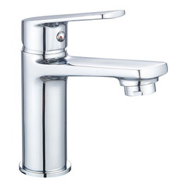 Verhal Grifo Monomando para Lavabo Serie Navia, Latón y Zinc Acabado Cromado, Cartucho Ø30 mm, Conexiones Flexibles Incluidas