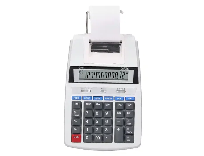 Liderpapel Calculadora impresora pantalla papel 57 mm 12 dígitos impresión bicolor blanca Liderpapel Calculadora impresora pantalla papel 57 mm 12 dígitos impresión bicolor blanca