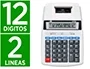Liderpapel Calculadora Impresora 12 Dígitos Pantalla Impresión Bicolor Rollo Papel 57mm 235x155x62 mm Liderpapel Calculadora Impresora 12 Dígitos Pantalla Impresión Bicolor Rollo Papel 57mm 235x155x62 mm