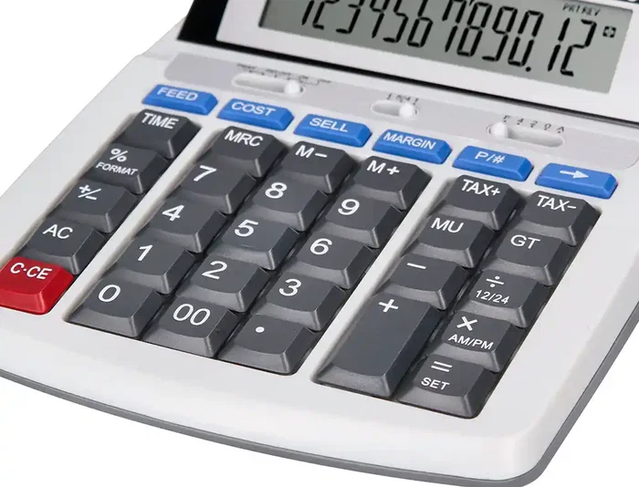 Liderpapel Calculadora impresora pantalla papel 57 mm 12 dígitos impresión bicolor blanca Liderpapel Calculadora impresora pantalla papel 57 mm 12 dígitos impresión bicolor blanca