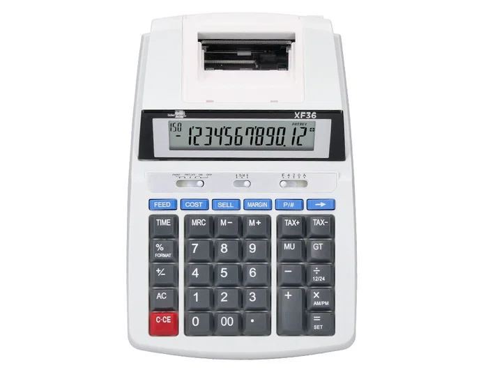 Liderpapel Calculadora Impresora 12 Dígitos Pantalla Impresión Bicolor Rollo Papel 57mm 235x155x62 mm Liderpapel Calculadora Impresora 12 Dígitos Pantalla Impresión Bicolor Rollo Papel 57mm 235x155x62 mm