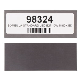 Edm Iman para etiquetas estanteria 10,5 x 4,0 cm Negro Goma