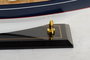 DKD Home Decor Barco de Madera Maciza Blanco y Azul 42x9x62