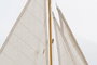 DKD Home Decor Barco de Madera Maciza Blanco y Azul 42x9x62