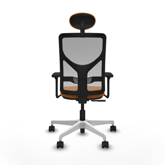 PIQUERAS Y CRESPO Silla de oficina Motilla Naranja y Gris