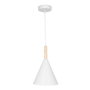 Madilyn Lámpara Colgante de Metal y Madera con Cable Regulable, 780x280 mm
