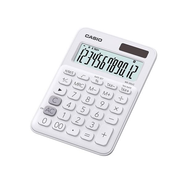 CASIO Calculadora de sobremesa My Color MS-20UC-WE 12 dígitos blanco CASIO Calculadora de sobremesa My Color MS-20UC-WE 12 dígitos blanco