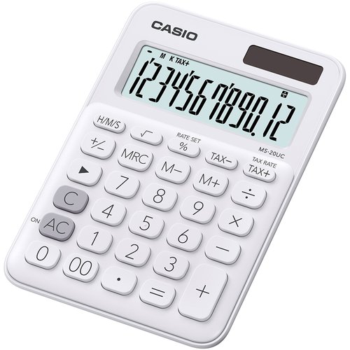 Calculadora Sobremesa Casio 12 Digitos Ms-20Uc Blanco Calculadora Sobremesa Casio 12 Digitos Ms-20Uc Blanco