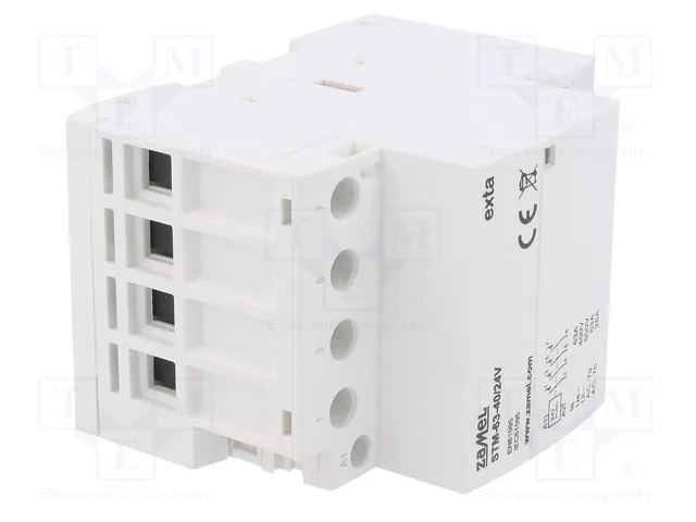 ZAMEL Contactor de Instalación Modular STM 4-Polar 63A 24VAC/24VDC