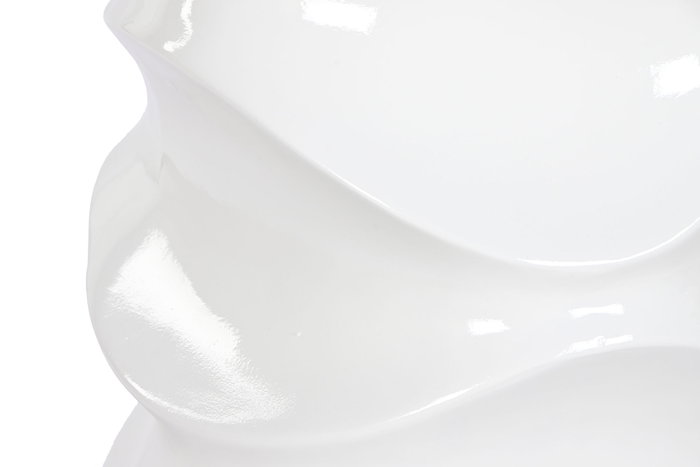 DKD Home Decor Macetero Moderno Blanco Fibra de vidrio 38 x 81 x 38 cm