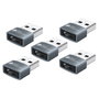 Good Connections Adaptador USB 2.0 de USB-A Macho a USB-C Hembra - 5 Unidades, Gris