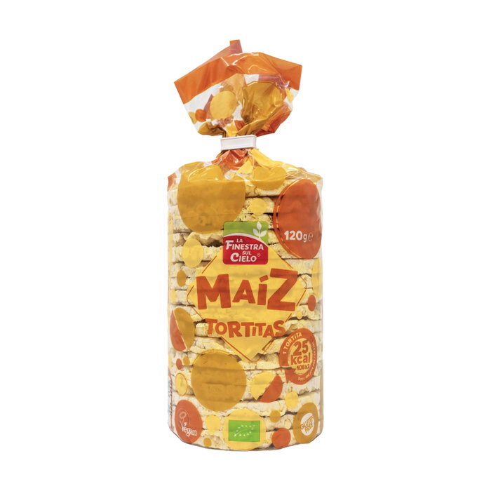 La Finestra sul Cielo Tortitas de Maíz con Sal 120 g BIO