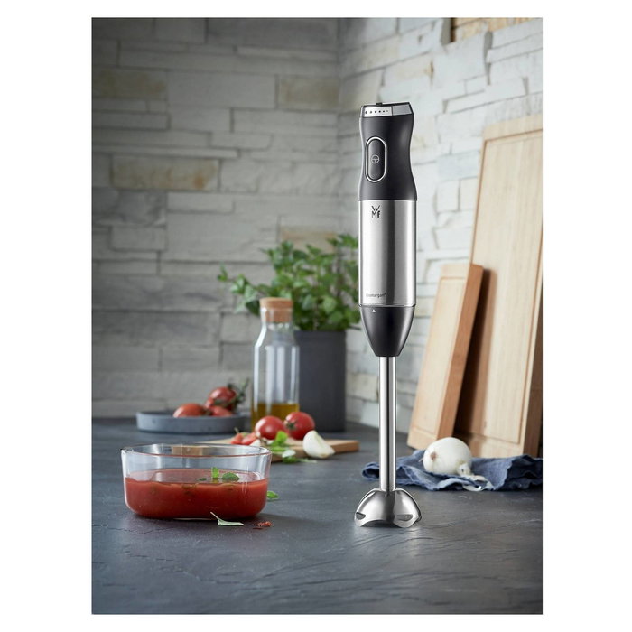 WMF Batidora de inmersión 600 W Kult X Edition Stabmixer 0416550011, Negro Metálico, Cuchilla de acero inoxidable