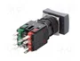 SCHNEIDER ELECTRIC Interruptor de presión Harmony XB6 16mm Rojo LED