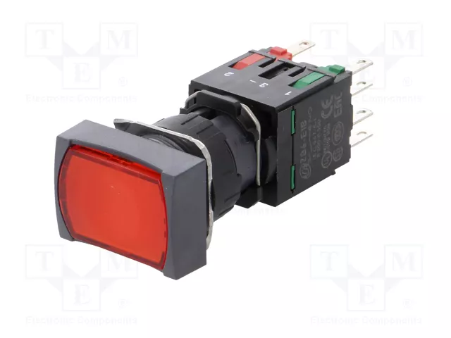 SCHNEIDER ELECTRIC Interruptor de presión Harmony XB6 16mm Rojo LED
