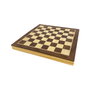 DEQUBE Ajedrez Marquetería en Madera Certificada FSC, Set de Juego D00343 con Tablero, Piezas Decorativas, Idiomas: Español, Inglés, Portugués