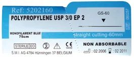 Smi Sutura Polypropylene Blue DS24 3/8 75 cm 12 Unidades