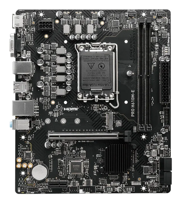 MSI PRO H610M-E DDR5 micro ATX