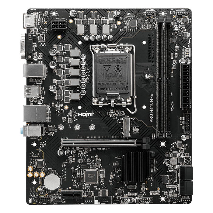 MSI PRO H610M-E DDR5 LGA 1700 Micro ATX