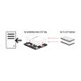 DeLOCK 21324 Marco de instalación de aluminio 2 x 2.5 pulg. a 3.5 pulg. negro
