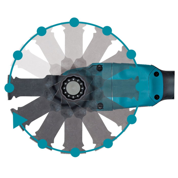 Makita DTM53RTJX1 Herramienta Multifunción Inalámbrica con 2 Baterías BL1850B