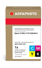 Agfa Photo T1285 Multipack Negro, Cian, Magenta, Amarillo compatible con Epson C13T12854010