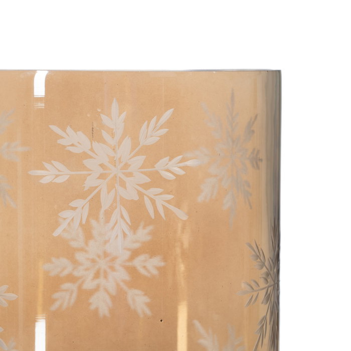 Portavelas Marrón Cristal Decoración 15 X 15 X 20 cm Portavelas Marrón Cristal Decoración 15 X 15 X 20 cm