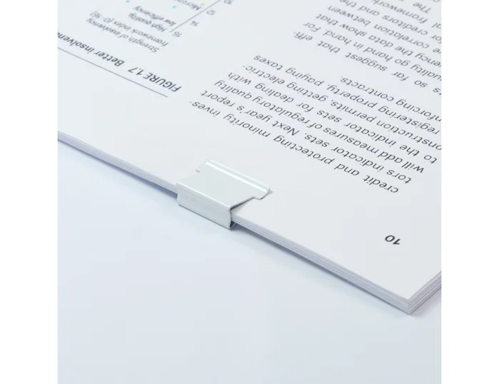 Rapesco Clips de recarga blanco capacidad 40 hojas caja de 100 unidades Rapesco Clips de recarga blanco capacidad 40 hojas caja de 100 unidades