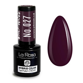 La Rosa Esmalte Semipermanente UV/LED Creme Nº 027 Burdeos