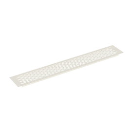 HERRAJES ALK Rejilla de ventilación para zócalo Blanco 450x70 mm