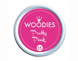 Woodies Almohadilla de tinta Pretty Pink 38x22mm