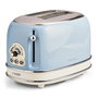 Ariete Tostador 155/15, 2 Ranuras, Vintage, Azul, 6 Niveles de Tueste, Bandeja Recogemigas