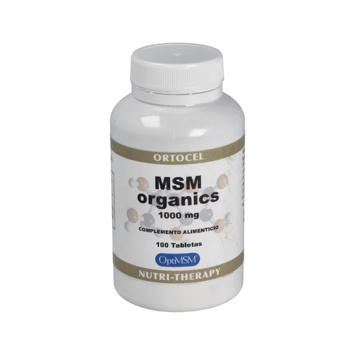 Ortocel MSM Organics 1000 mg Metilsulfonilmetano Suplemento Alimenticio 100 Comprimidos Ortocel MSM Organics 1000 mg Metilsulfonilmetano Suplemento Alimenticio 100 Comprimidos