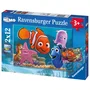 Ravensburger Puzzle Nemo el pequeño fugitivo 2 x 12 piezas RAV4005556075560