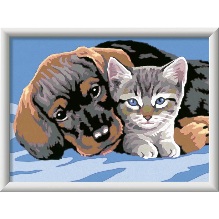 Ravensburger CreArt Serie D Amistad Especial 12023270 - Kit para Pintar por Números para Niños +7 Años